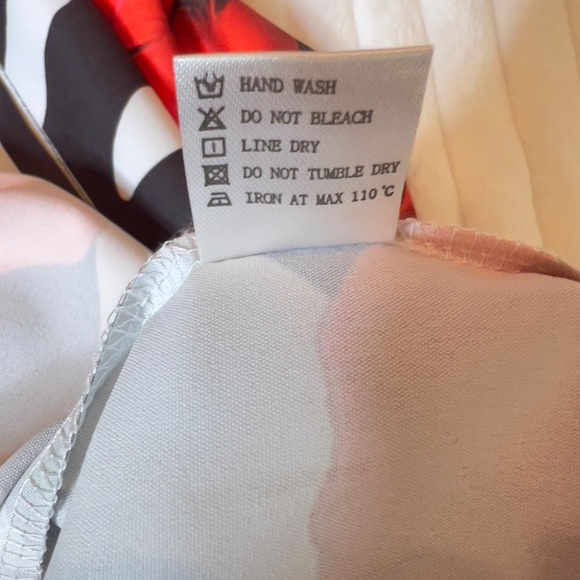 #A322   Nancy Artistic Style Floral Zebra Print Button-Down Shirt Dress NWOT M - Picture 6 of 8